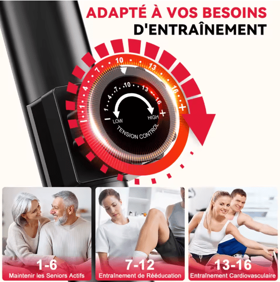 Vélo d'Exercice Couché Fitness Code - Vélo Semi-Allongé 120kg